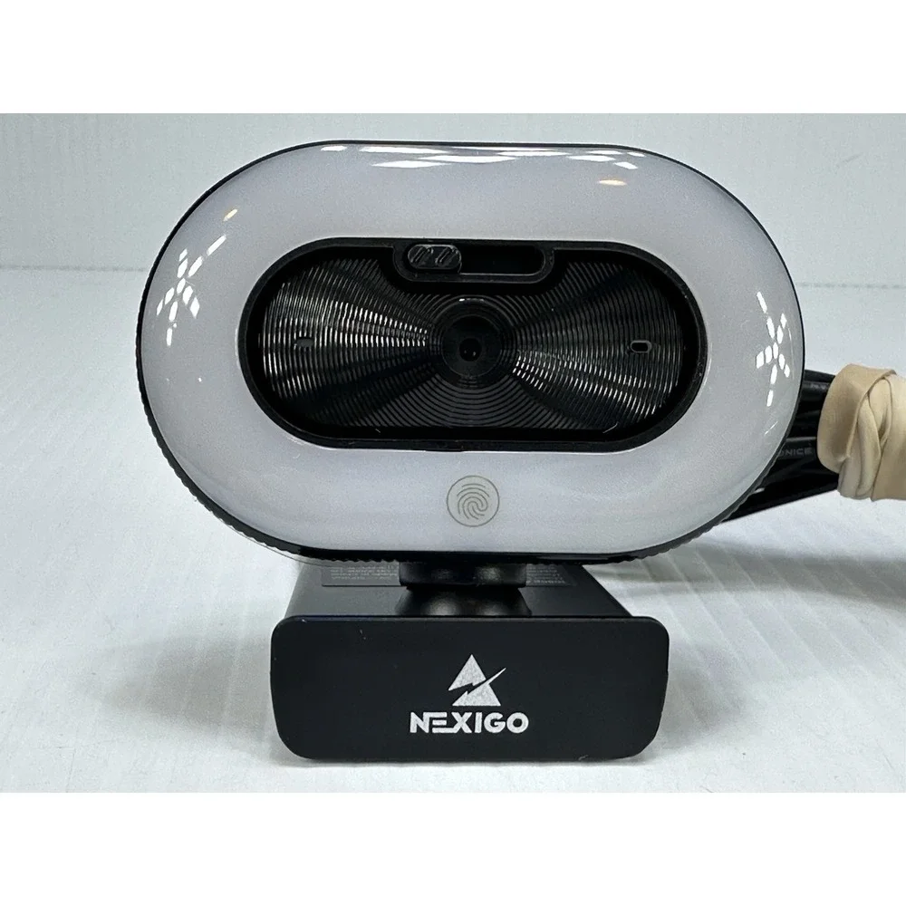 NexiGo N930E Webcam Autofocus Camera 1080P for PC Ring Light Privacy Cover Mic